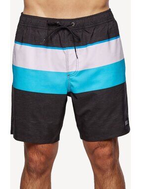 O'Neill Mens Smash Up Volleys SP2106034D Shorts Black Blue White Size S Small
